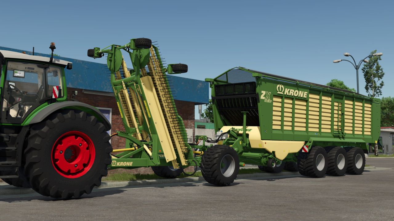 Krone Trailed Windrower FS25 Farming Simulator mod screenshot 2