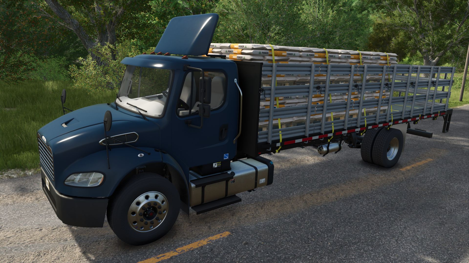 Freightliner M2 Stakebed AutoLoad FS25 Farming Simulator mod screenshot 2