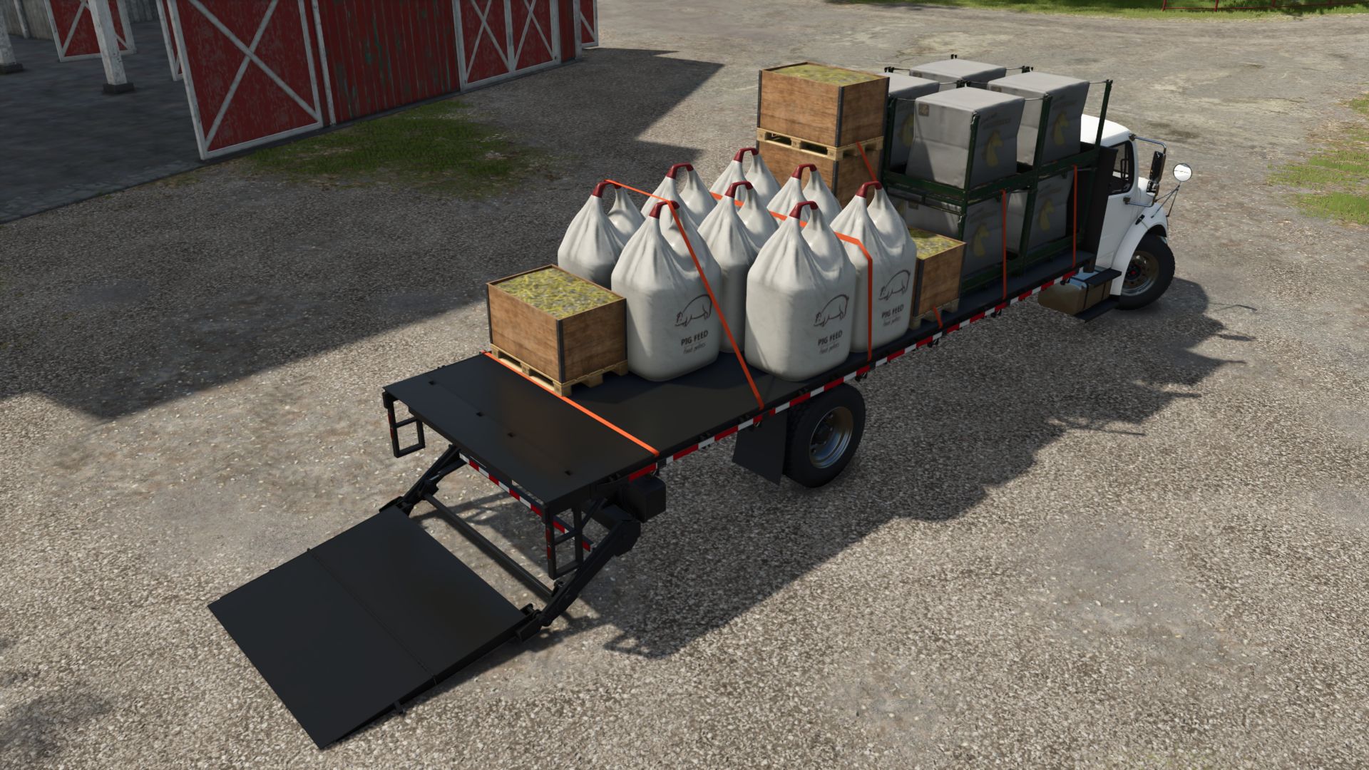 Freightliner M2 Stakebed AutoLoad FS25 Farming Simulator mod screenshot 3