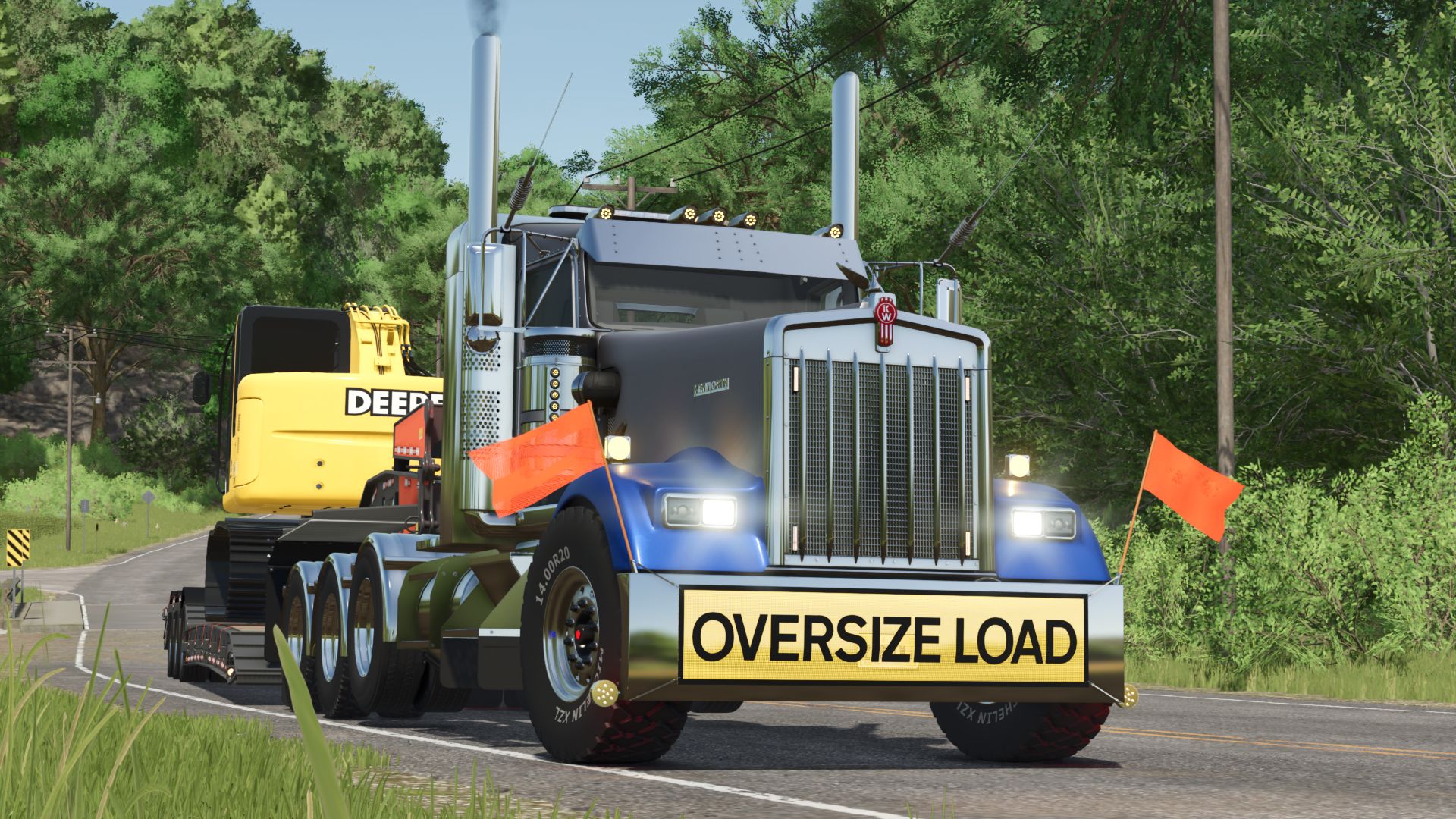 Kenworth W900L FS25 Farming Simulator mod screenshot 2