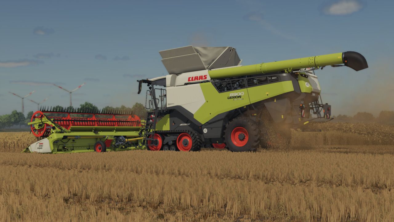 CLAAS LEXION 8000-5000 FS25 Farming Simulator mod screenshot 2