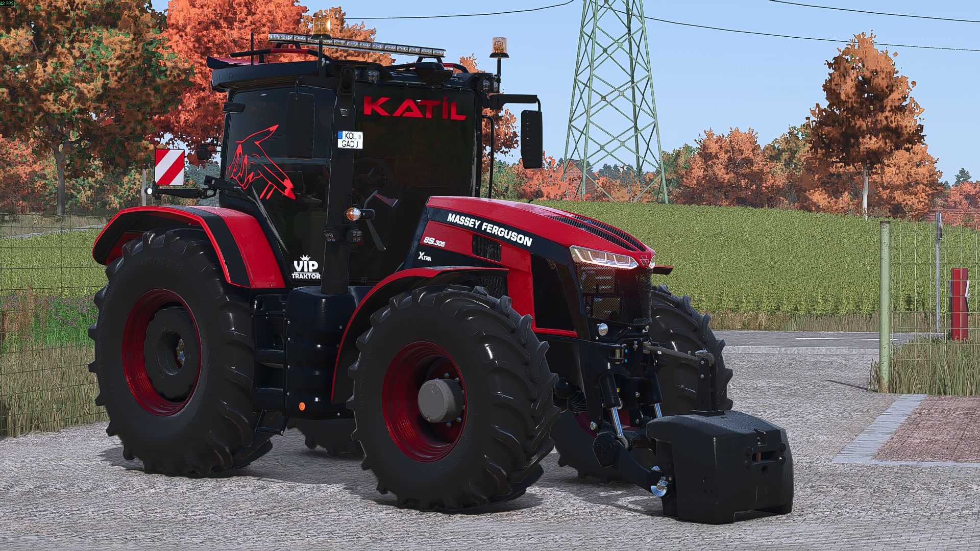 assey Ferguson 8S FS25 Farming Simulator mod screenshot 2