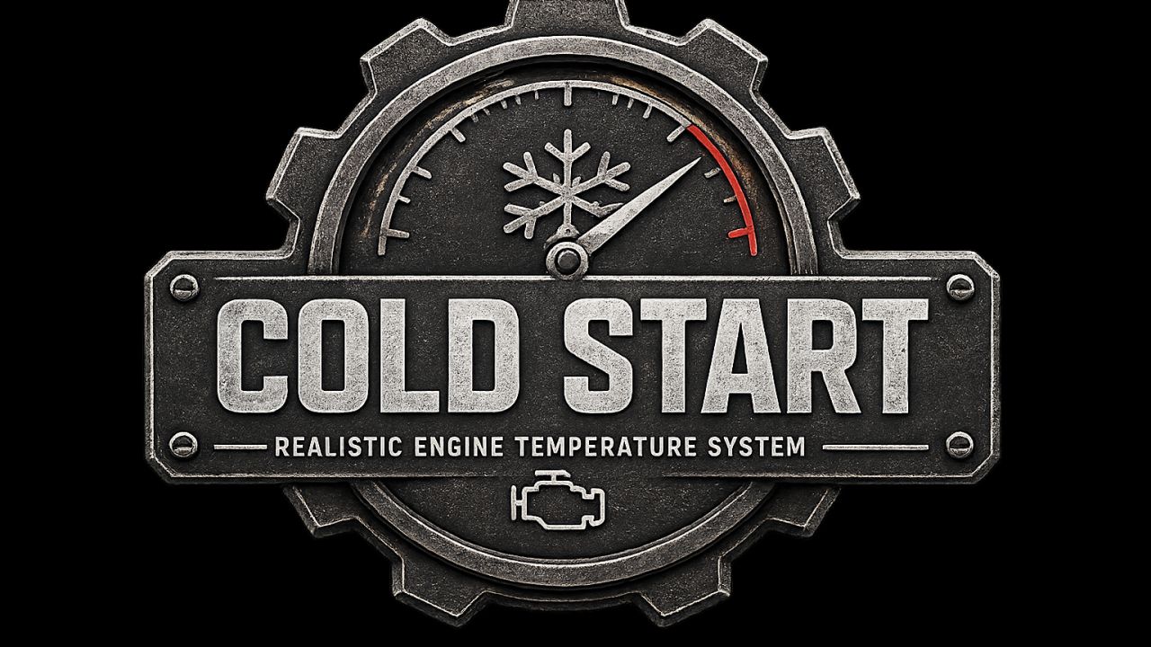 Realistic Cold Start Engine FS25