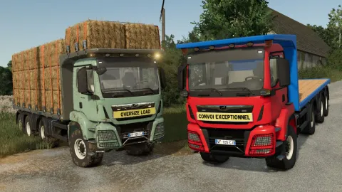 MAN TGS 18.500 Flatbed Autoload FS25 mod