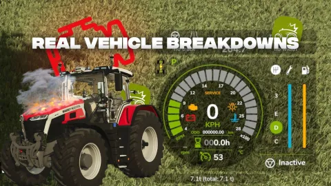 Realistyczne awarie w FS25 – zużycie i naprawy maszyn FS25 mod