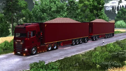 Przyczepa STAS z ruchomą podłogą FS25 mod