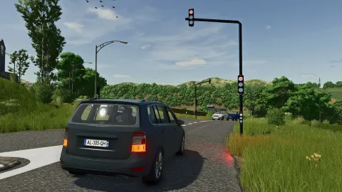 Interactive Traffic Lights FS25 mod