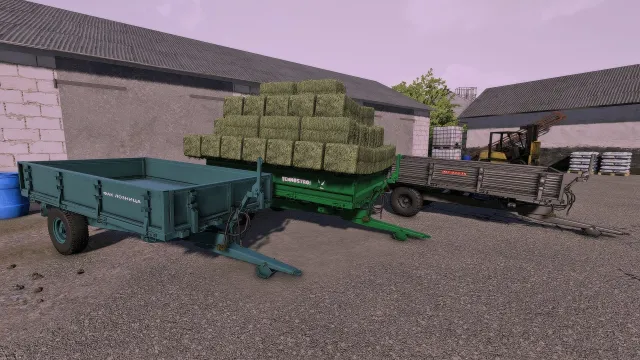 Przyczepa IMT z automatycznym ładowaniem FS22 mod