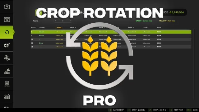 Crop Rotation Pro FS25 mod