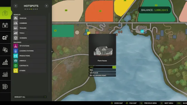 Ustaw lokalizację odradzania FS25 mod