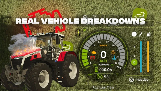 Realistyczne awarie w FS25 – zużycie i naprawy maszyn FS25 mod