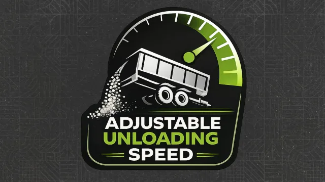 Regulowana prędkość rozładunku FS25 mod