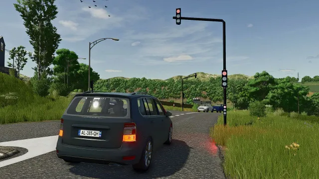Interactive Traffic Lights FS25 mod